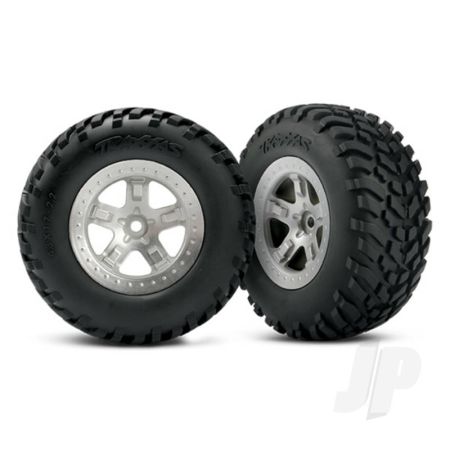 Traxxas Tyres And Wheels, Assembled Glued Sct Off-Road Racing Tyres (2 Pcs) (TRX5873)