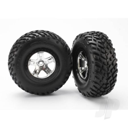 Traxxas Tyres And Wheels, Assembled Glued Sct Off-Road Racing Tyres (2 Pcs) (TRX5873X)