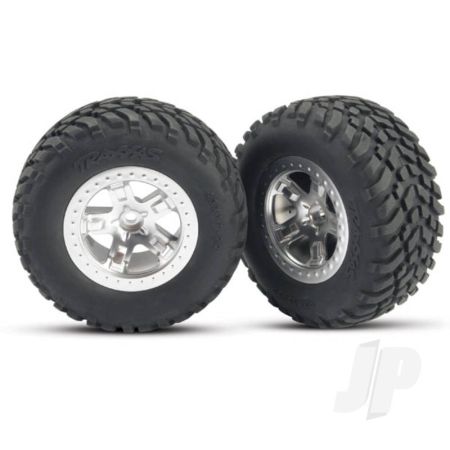 Traxxas Tyres And Wheels, Assembled Glued Sct Off-Road Racing Tyres (2 Pcs) (TRX5875)