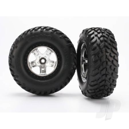 Traxxas Tyres And Wheels, Assembled Glued Sct Off-Road Racing Tyres (2 Pcs) (TRX5875X)