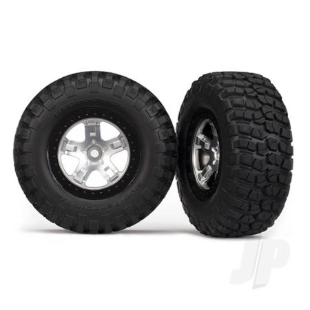 Traxxas Tyres And Wheels, Assembled Glued Bfgoodrich Mud-Terrain T / A Km2 Tyres (2 Pcs) (TRX5878)