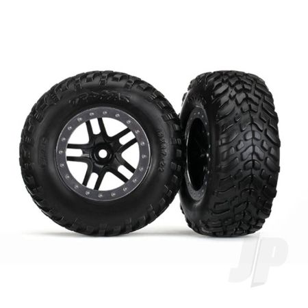 Traxxas Tyres And Wheels, Assembled Glued Sct Off-Road Racing Tyres (2 Pcs) (TRX5889R)