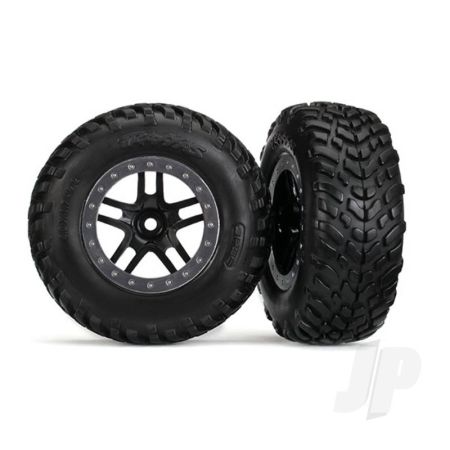 Traxxas Tyres And Wheels, Assembled Glued Sct Off-Road Racing Tyres (2 Pcs) (TRX5890)