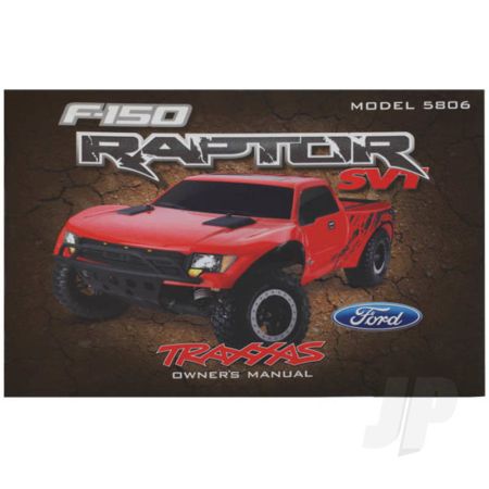Traxxas Owner'S Manual, Ford Raptor (TRX5897)