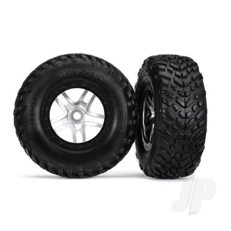 Traxxas Tyres And Wheels, Assembled Glued Sct Off-Road Racing Tyres, Foam Inserts) (2 Pcs) (Front And Rear) (TRX5978)