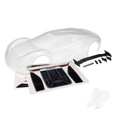 Traxxas Body, Xo-1 (Clear, Requires Painting) / Wing / Wing Uprights (2 Pcs) / Washers (2 Pcs) / Decals (TRX6411)