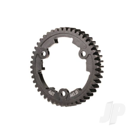 Traxxas Spur Gear, 46-Tooth, Steel (Wide Face, 1.0 Metric Pitch) (TRX6442)