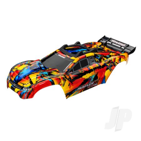 Traxxas Body, Rustler 4X4 Vxl, Solar Flare (Painted, Decals Applied) (Assembled With Front & Rear Body Mounts And Rear Body Support For Clipless Mounting) (TRX6718R)