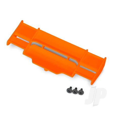 Traxxas Wing, Rustler 4X4 (Orange) / 3X8 Fcs (3 Pcs) (TRX6721T)