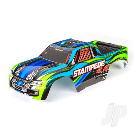 Traxxas Body, Stampede 4X4, Blue (Painted, Decals Applied) (TRX6729X)