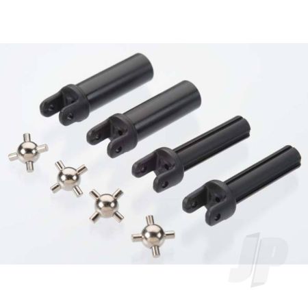 Traxxas Half Shafts, Heavy Duty (External Splined (2 Pcs) / Internal Splined (2 Pcs)) / Metal U-Joints (4 Pcs) (TRX6759)