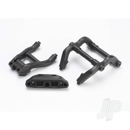 Traxxas Wheelie Bar Mounts / Rear Skidplate (Black) (TRX6777)