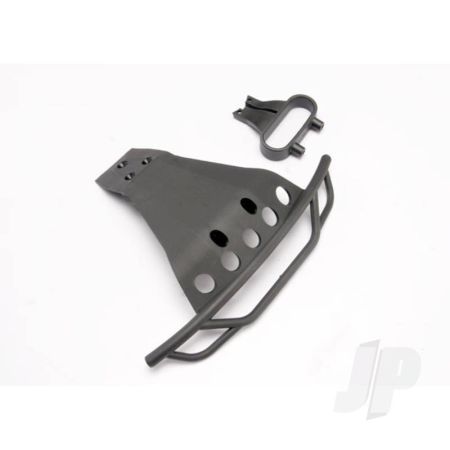 Traxxas Bumper, Front / Bumper Mount, Front (Black) (TRX6835)