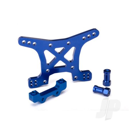 Traxxas Shock Tower, Front, 7075-T6 Aluminium (Blue-Anodised) (TRX6839X)