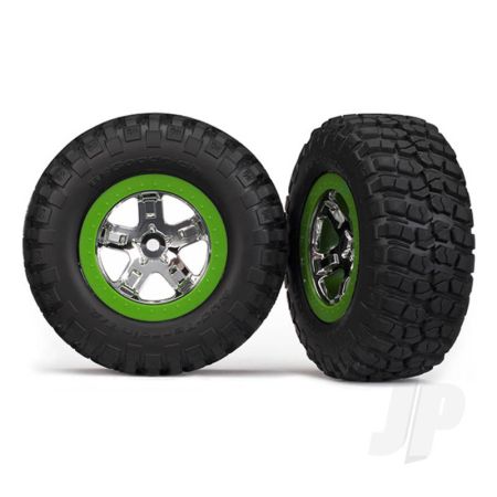Traxxas Tyres And Wheels, Assembled Glued Bfgoodrich Mud-Terrain T / A Km2 Tyre (2 Pcs) (TRX6876)