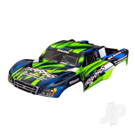 Traxxas Body, Slash 4X4 (Also Fits Slash Vxl & Slash 2Wd), Green & Blue (Painted, Decals Applied) (TRX6928G)