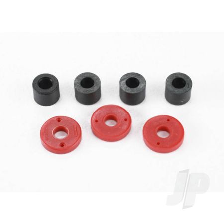 Traxxas Piston, Damper (2X0.5Mm Hole, Red) (4 Pcs) / Travel Limiters (4 Pcs) (TRX7067)