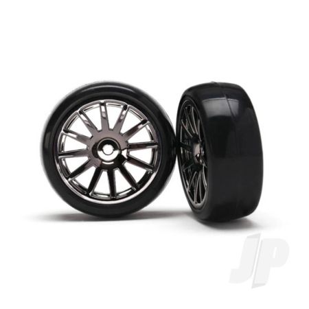 Traxxas Tyres And Wheels, Assembled Glued 12-Spoke (2 Pcs) (TRX7573A)