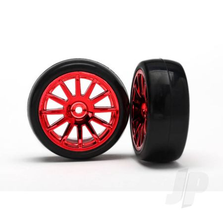 Traxxas Tyres And Wheels, Assembled Glued 12-Spoke (2 Pcs) (TRX7573X)