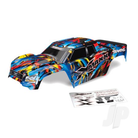 Traxxas Body, X-Maxx, Rock N' Roll (Painted, Decals Applied) (Assembled With Tailgate Protector) (TRX7711T)
