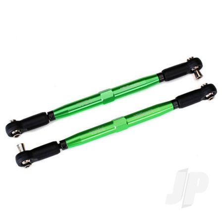 Traxxas Toe Links, X-Maxx (Tubes Green-Anodised, 7075-T6 Aluminium, Stronger Than Titanium) (157Mm) (2 Pcs) / Rod Ends, Assembled With Steel Hollow Balls (4 Pcs) / Aluminium Wrench, 10Mm (1Pc) (TRX7748G)