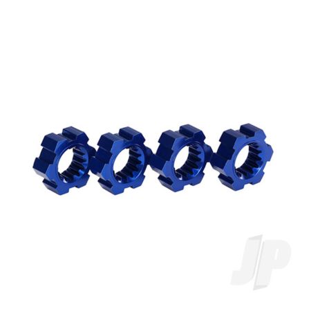 Traxxas Wheel Hubs, Hex, Aluminium (Blue-Anodised) (4 Pcs) (TRX7756X)