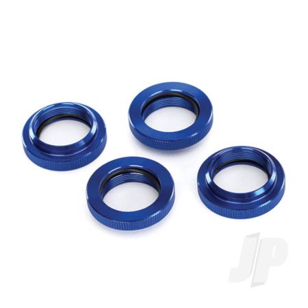 Traxxas Spring Retainer (Adjuster), Blue-Anodised Aluminium, Gtx Shocks (4 Pcs) (Assembled With O-Ring) (TRX7767)