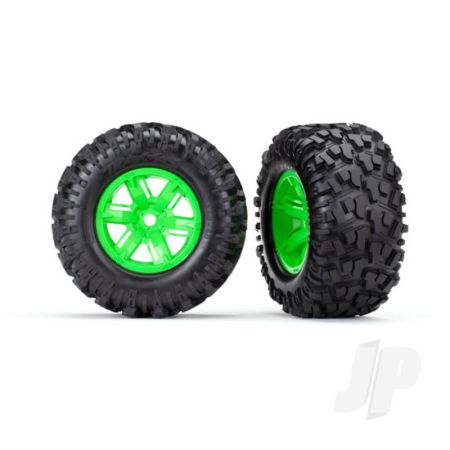 Traxxas Tyres And Wheels, Assembled Glued Maxx At Tyres (Left And Right) (2 Pcs) (TRX7772G)