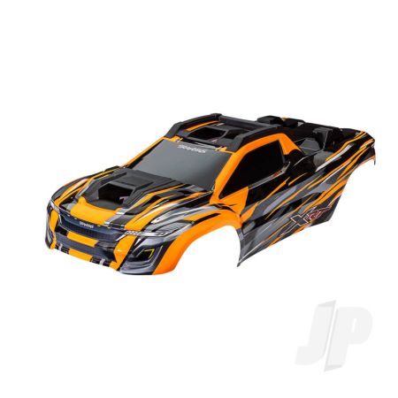 Traxxas Body, Xrt, Orange (Painted, Decals Applied) (Assembled With Front & Rear Body Supports For Clipless Mounting, Roof & Hood Skid Pads) (TRX7812T)