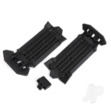 Traxxas Skid Plate, Front (1), Rear (1)/ Rubber Impact Cushion (1) (TRX7844)