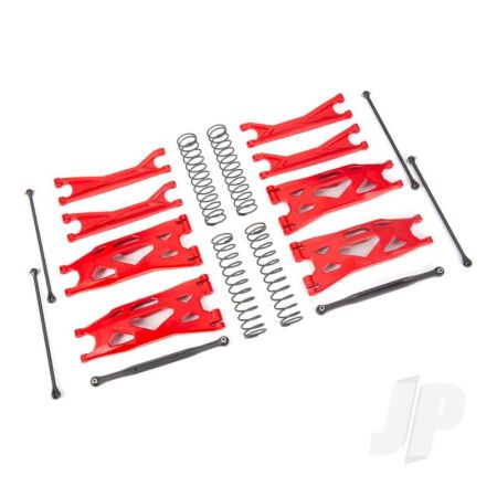 Traxxas Suspension Kit, X-Maxx Widemaxx, Red (Includes Front & Rear Suspension Arms, Front Toe Links, Driveshafts, Shock Springs) (TRX7895R)