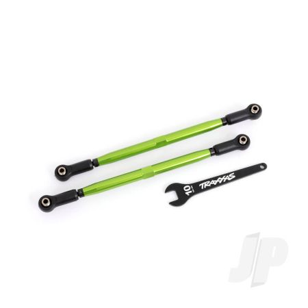 Traxxas Toe Links, Front (Tubes Green-Anodised, 6061-T6 Aluminium) (2) (For Use With #7895 X-Maxx Widemaxx Suspension Kit) (TRX7897G)