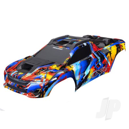 Traxxas Body, XrtÃ£â€šÃ‚Âª, Rock N' Roll (Painted, Decals Applied) (Assembled With Front & Rear Body Supports For Clipless Mounting, Roof & Hood Skid Pads) (TRX7899)
