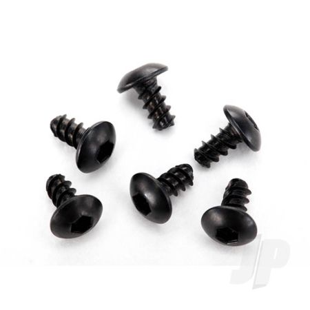 Traxxas Screws, 2.6X5Mm Button-Head, Self-Tapping (Hex Drive) (6 Pcs) (TRX7944)