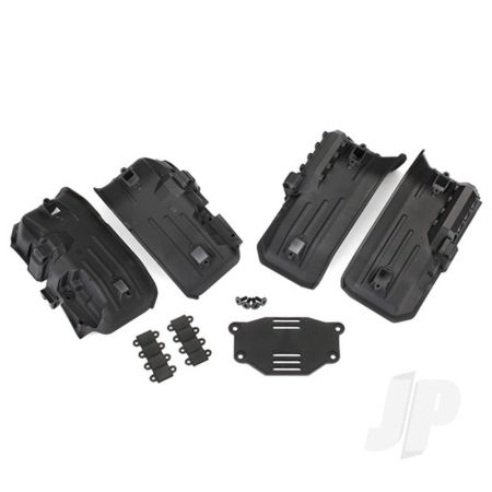 Traxxas Fenders, Inner, Front & Rear (2 Each) / Rock Light Covers (8 Pcs) / Battery Plate / 3X8 Flat-Head Screws (4 Pcs) (TRX8072)