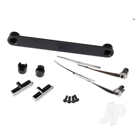 Traxxas Door Handles, Left & Right / Windshield Wipers, Left & Right / Retainers (3 Pcs) / 1.6X5 Bcs (Self-Tapping) (4 Pcs) (Fits #8010 Body) (TRX8075)