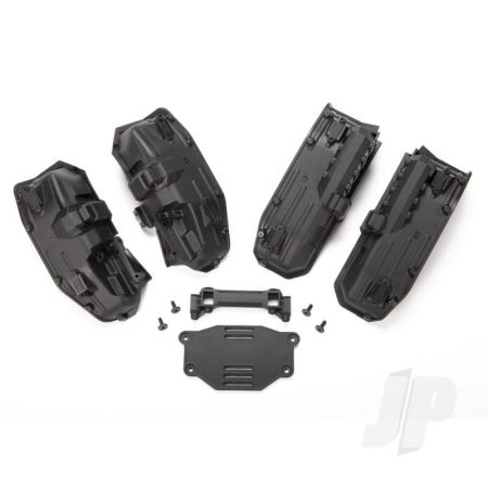 Traxxas Fenders, Inner (Narrow), Front & Rear (2 Each) / Rock Light Covers (8 Pcs) / Battery Plate / 3X8 Flat-Head Screws (4 Pcs) (TRX8080)