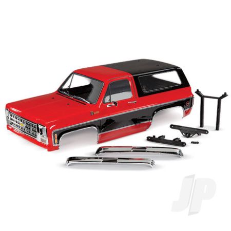 Traxxas Body, Chevrolet Blazer (1979), Complete (Red) (Includes Grille, Side Mirrors, Door Handles, Windshield Wipers, Front & Rear Bumpers, Decals) (TRX8130R)
