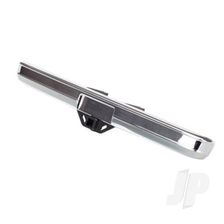 Traxxas Bumper, Rear (Chrome) / Bumper Mount / 3X8 Bcs (2 Pcs) (TRX8136)