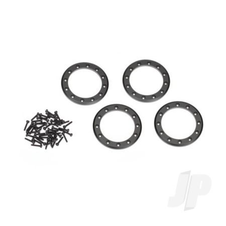 Traxxas Beadlock Rings, Black (2.2In) (Aluminium) (4 Pcs) / 2X10 Cs (48) (TRX8168T)