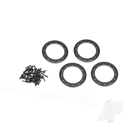 Traxxas Beadlock Rings, Black (1.9In) (Aluminium) (4 Pcs) / 2X10 Cs (48) (TRX8169T)