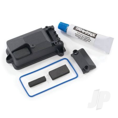 Traxxas Receiver Box Cover (Compatible With #8224 Receiver Box & #2260 Bec) / Foam Pads / Seals / Silicone Grease (TRX8224X)