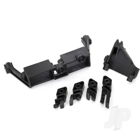 Traxxas Servo Mount, 2-Speed / Servo Mount, T-Lock / Wire Clips (TRX8240X)