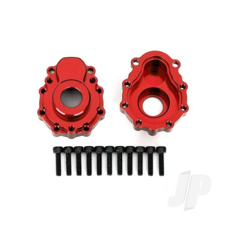 Traxxas Portal Housings, Outer, 6061-T6 Aluminium (Red-Anodised) (2 Pcs) / 2.5X10 Cs (12 Pcs) (TRX8251R)
