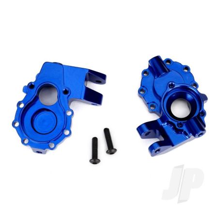 Traxxas Portal Housings, Inner (Front), 6061-T6 Aluminium (Blue-Anodised) (2 Pcs) / 3X12 Bcs (2 Pcs) (TRX8252X)