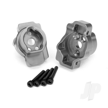 Traxxas Portal Drive Axle Mount, Rear, 6061-T6 Aluminium (Charcoal Grey-Anodised) (Left And Right) / 2.5X16 Cs (4 Pcs) (TRX8256A)