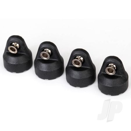 Traxxas Shock Caps (Black) (4 Pcs) (Assembled With Hollow Balls) (TRX8361)