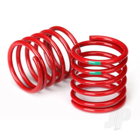 Traxxas Spring, Shock (Red) (4.075 Rate, Green Stripe) (2 Pcs) (TRX8363)