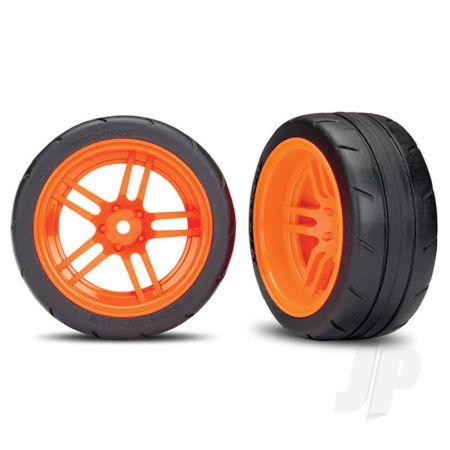 Traxxas Tyres And Wheels, Assembled Glued 1.9In Response Tyres (Extra Wide, Rear) (2 Pcs) (TRX8374A)