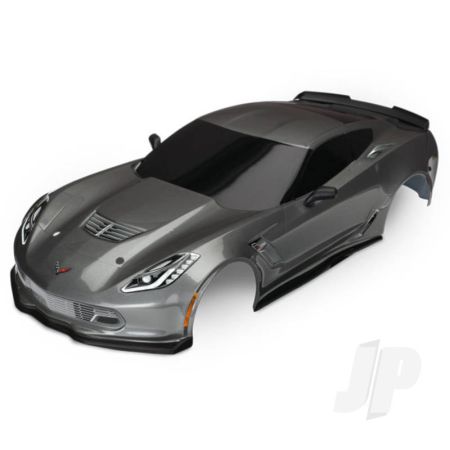 Traxxas Body, Chevrolet Corvette Z06, Graphite (Painted, Decals Applied) (TRX8386A)